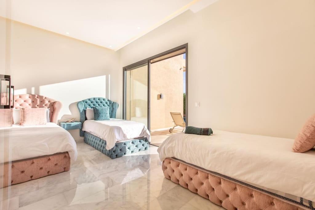 Villa Hawai, Ss Vis A Vis Avec Espace De Sport , Piscine Chauffee Marrakesh Eksteriør bilde