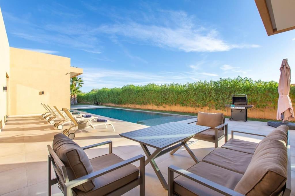Villa Hawai, Ss Vis A Vis Avec Espace De Sport , Piscine Chauffee Marrakesh Eksteriør bilde